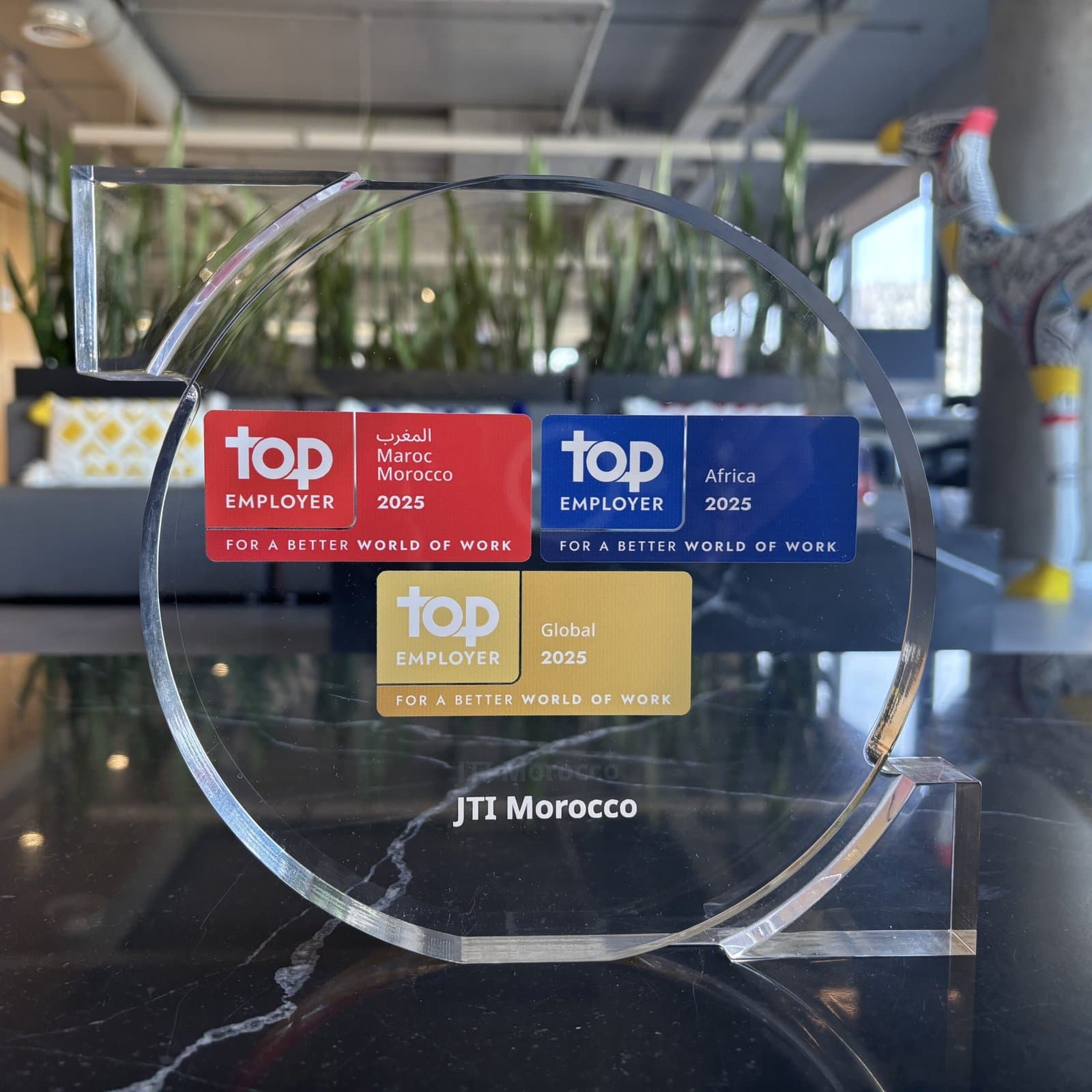JTI: Leader des "Top Employers" au Maroc pour la 4e année consécutive