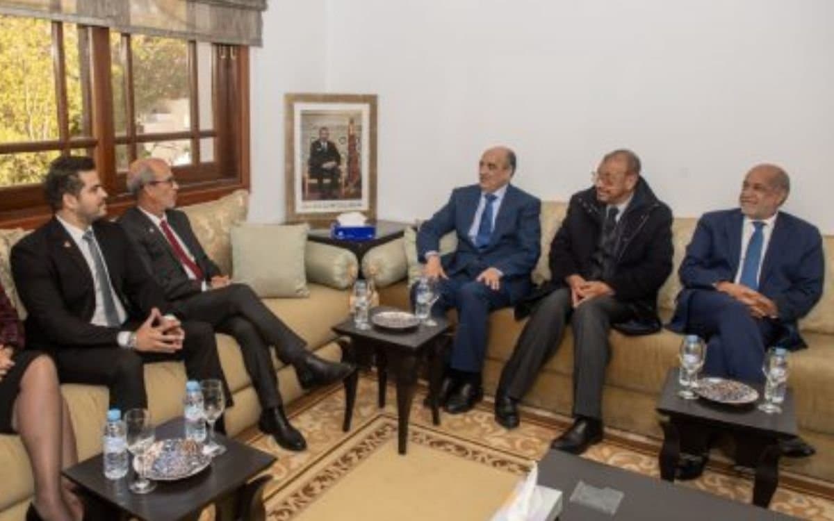 Rabat : Khalihenna Ould Errachid reçoit une délégation du Parlatino