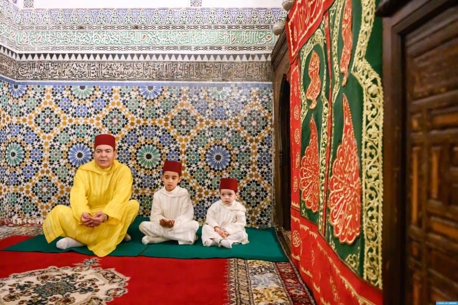 Moulay Rachid au Mausolée de Fès pour le rituel des Princes