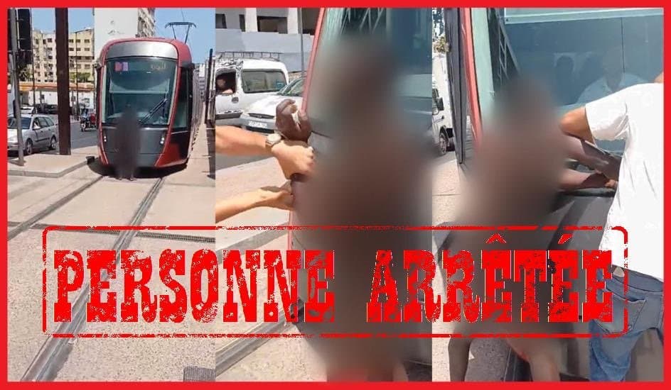 Casablanca: un homme perturbe le tramway, interpellation rapide