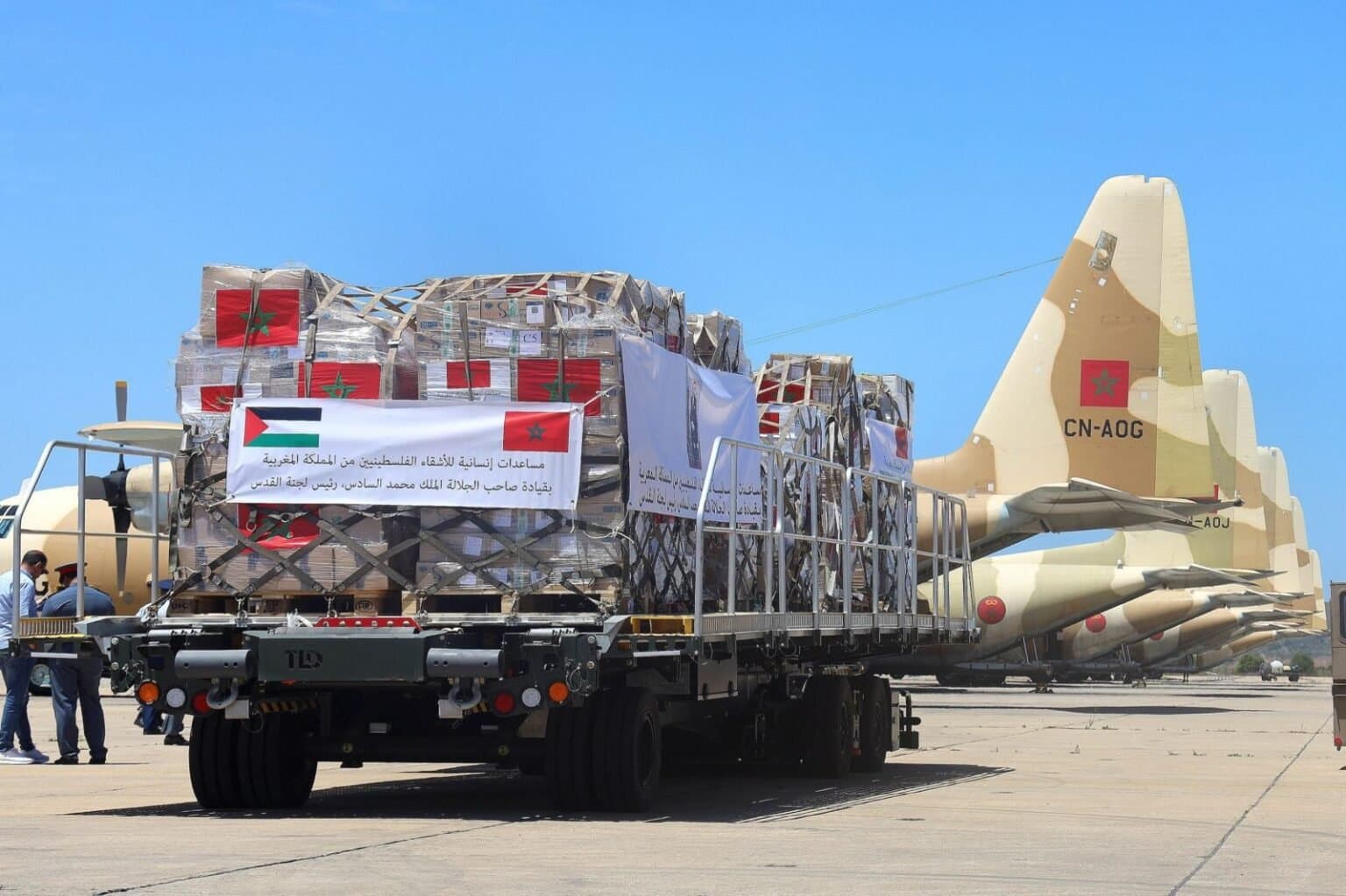 Le Maroc envoie une aide d'urgence à Gaza sur ordre du Roi