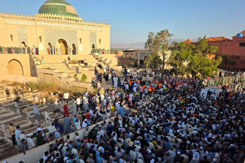 Obsèques du Cheikh Jamal Eddine Al Qadiri Boutchich à Madagh