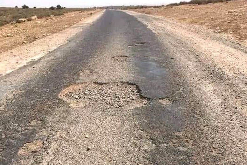 Massa-Aglou: Route stratégique en ruine