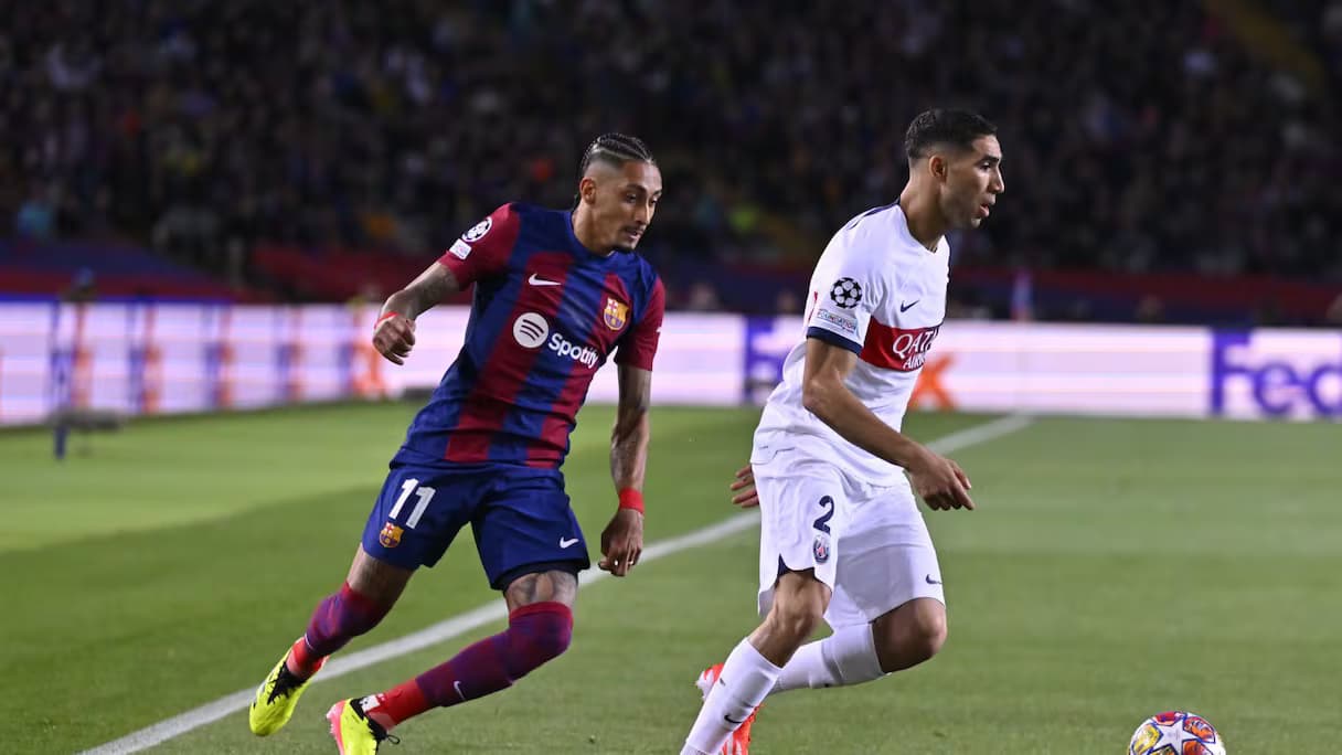 Hakimi salué par L’Équipe après sa performance face au Barça
