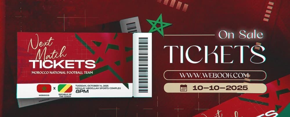 Billets en vente pour Maroc-Congo à Rabat