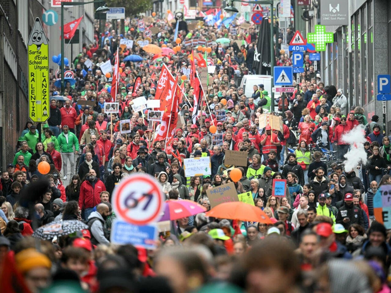 Grève générale en Belgique contre l’austérité