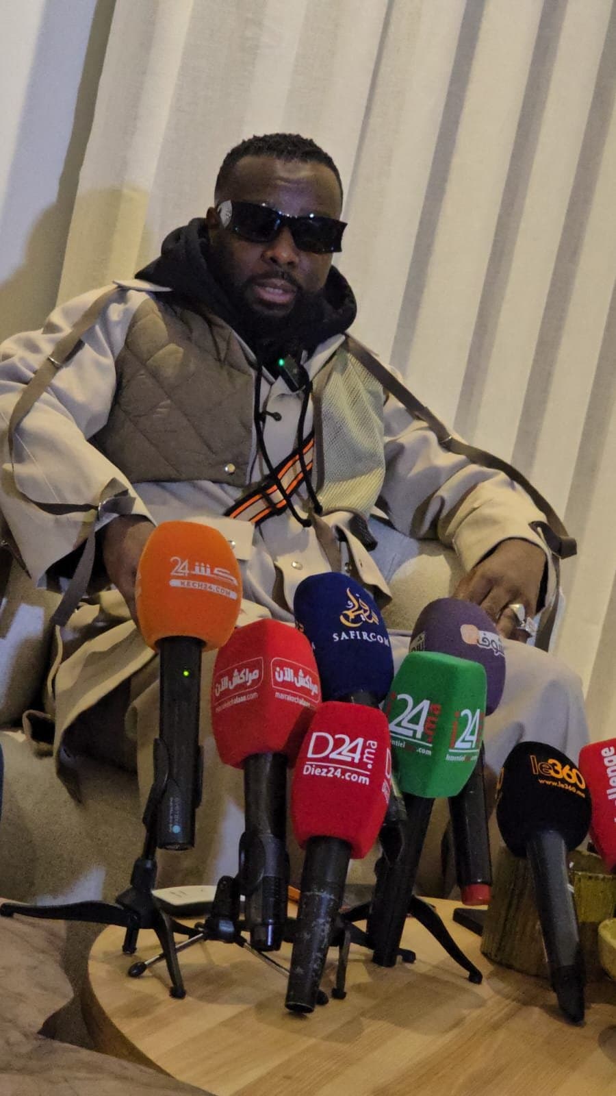 Marrakech: Maître Gims en conférence de presse