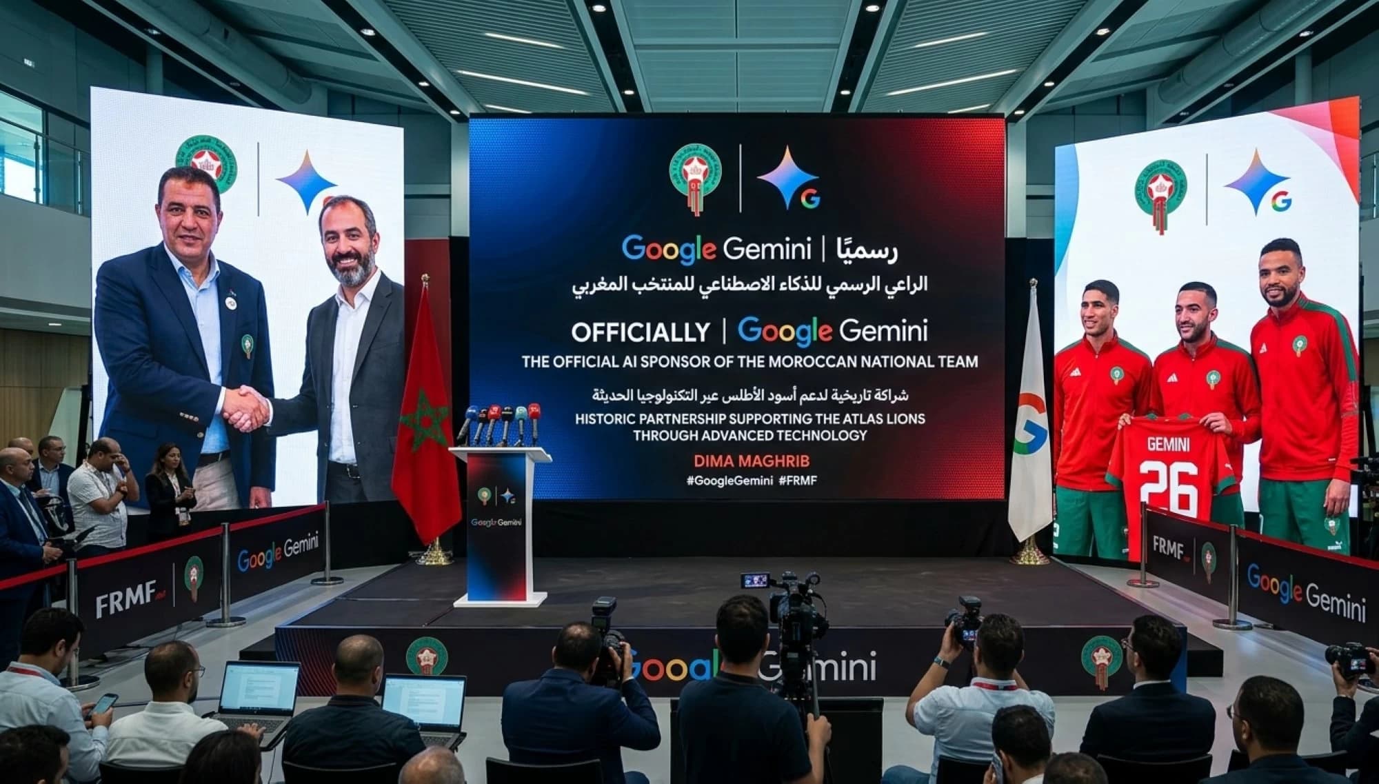 Google Gemini, nouveau partenaire des Lions de l’Atlas