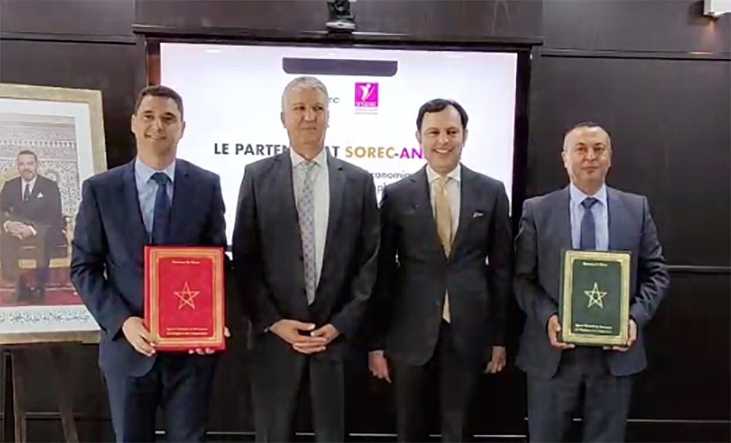 Inclusion économique et sociale durable des guichetiers : signature d’une convention de partenariat entre la SOREC et l'ANAPEC