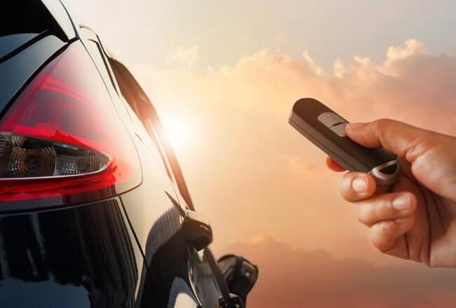 Le vol électronique de voiture.