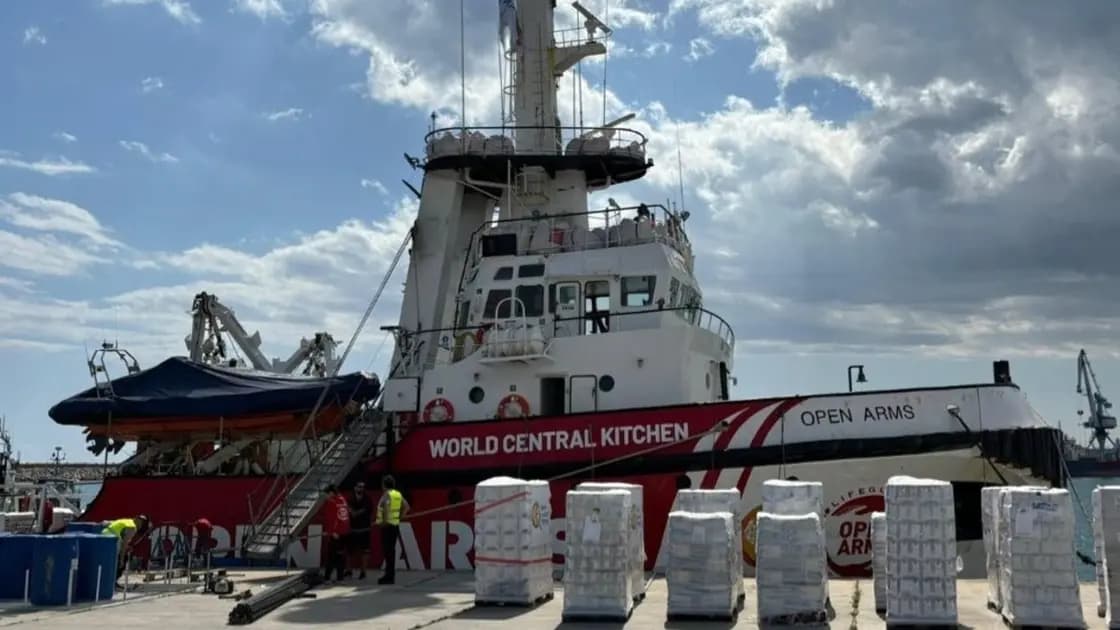 Un Navire d'aide humanitaire Américain en Route de Chypre vers Gaza