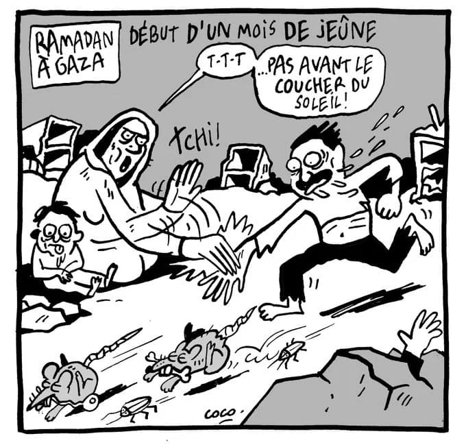 Polémique autour d'une caricature française sur la famine à Gaza pendant le Ramadan