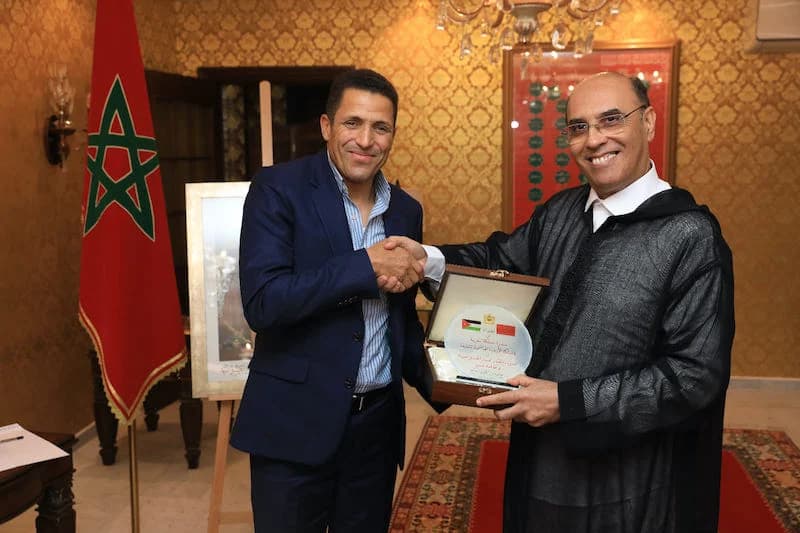 L'Ambassade du Maroc à Amman Honore le Cadre National Hussein Ammouta