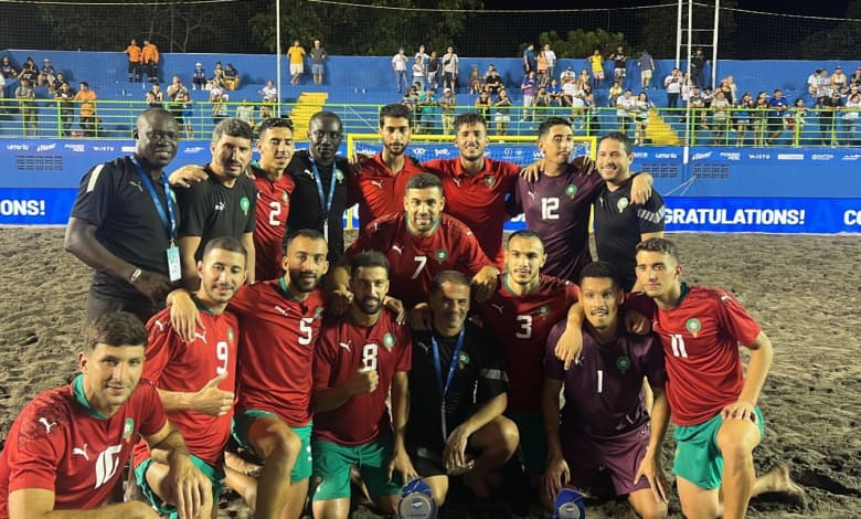 Le Maroc affronte l'Angola pour une place à la CAN de Beach Soccer 2024 en Égypte