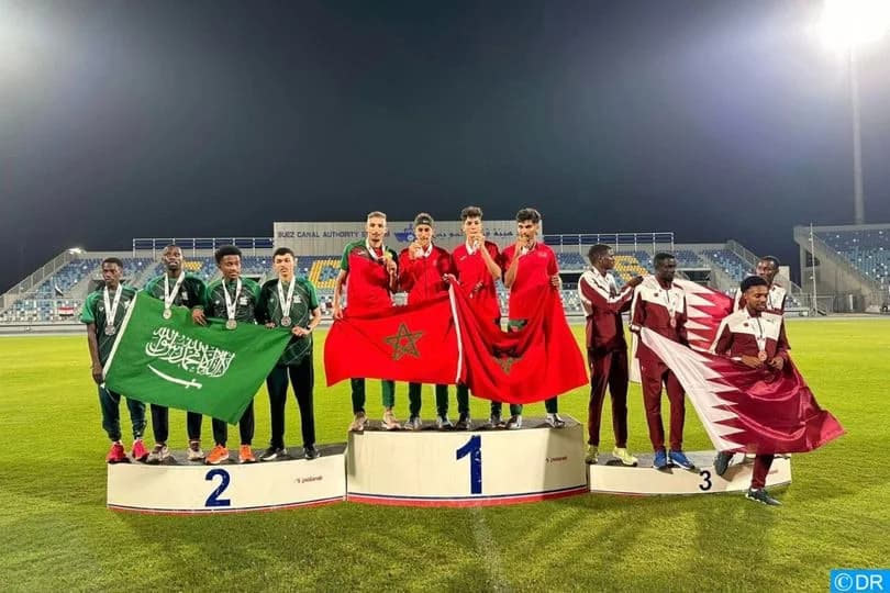 Le Maroc en tête du tableau des médailles au Championnat arabe d'athlétisme U-23