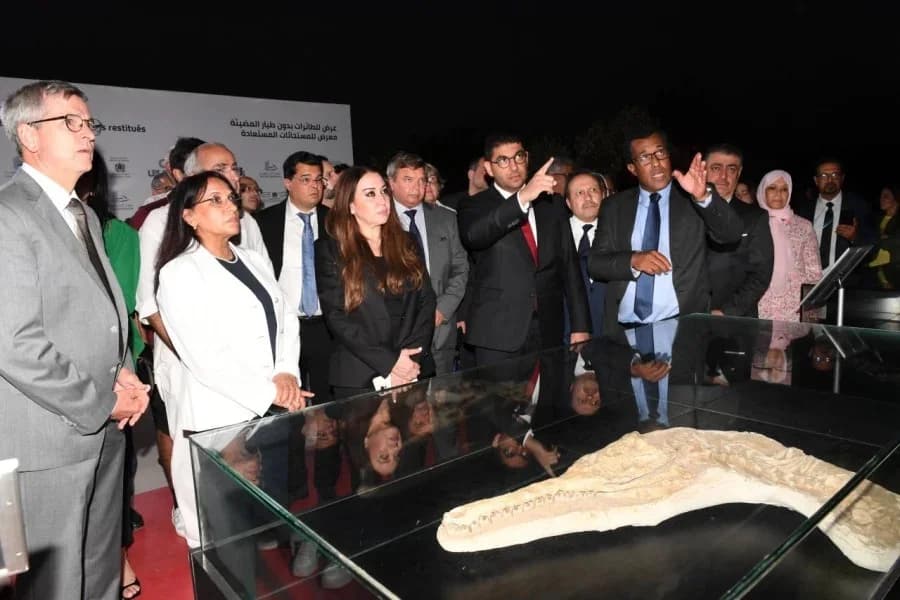 Inauguration d'une Exposition de Fossiles Récupérés à Casablanca