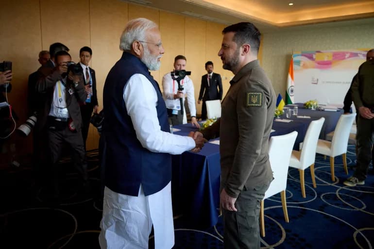 Modi est aujourd'hui en Ukraine pour des entretiens avec Zelensky
