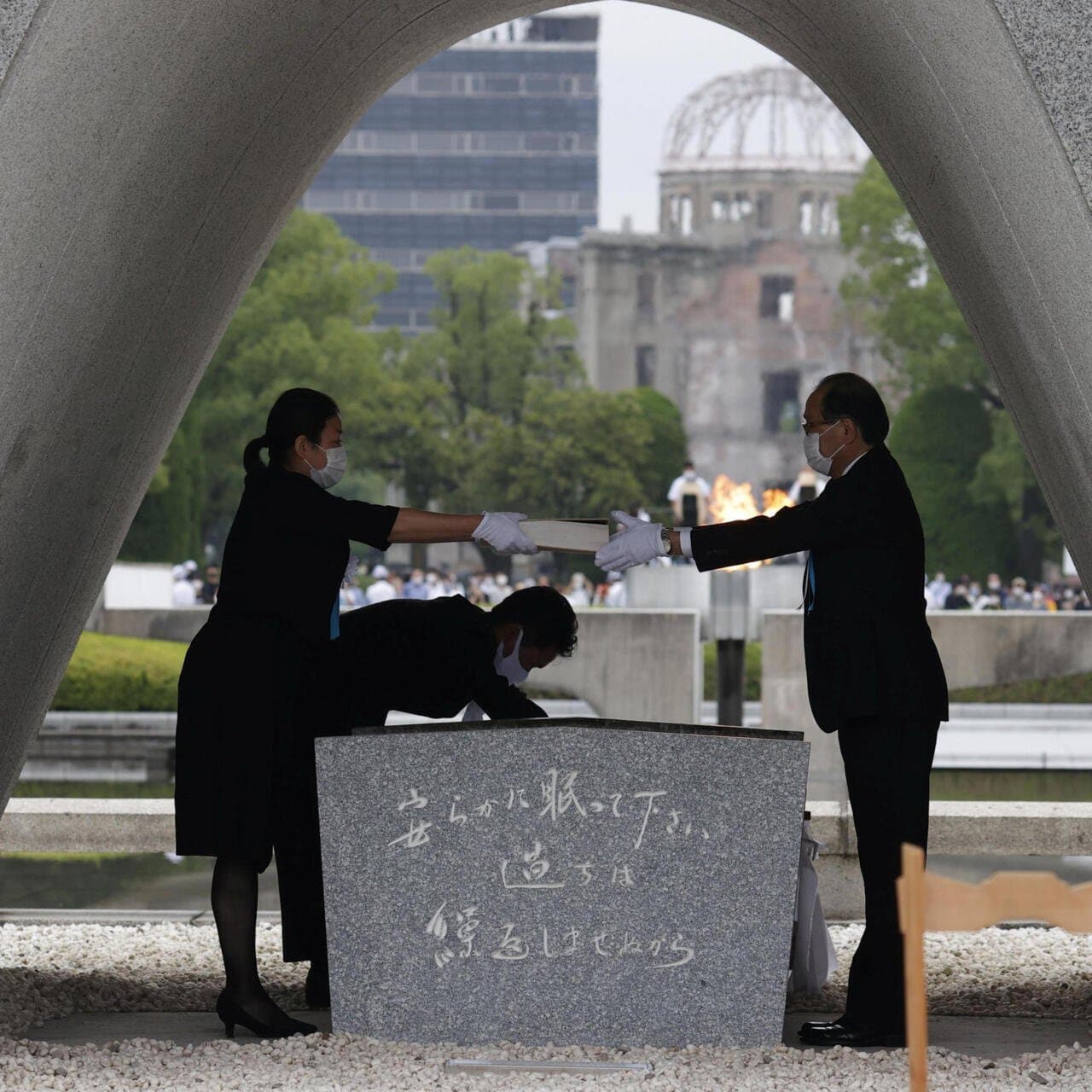 Japon : commémoration du 79e anniversaire des victimes du bombardement atomique d'Hiroshima