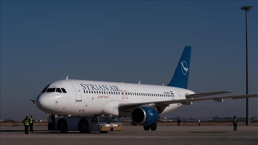 Décollage du premier avion depuis l'aéroport international de Damas