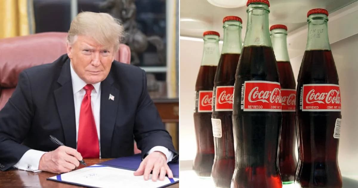 Trump évoque le sucre de canne avec Coca-Cola