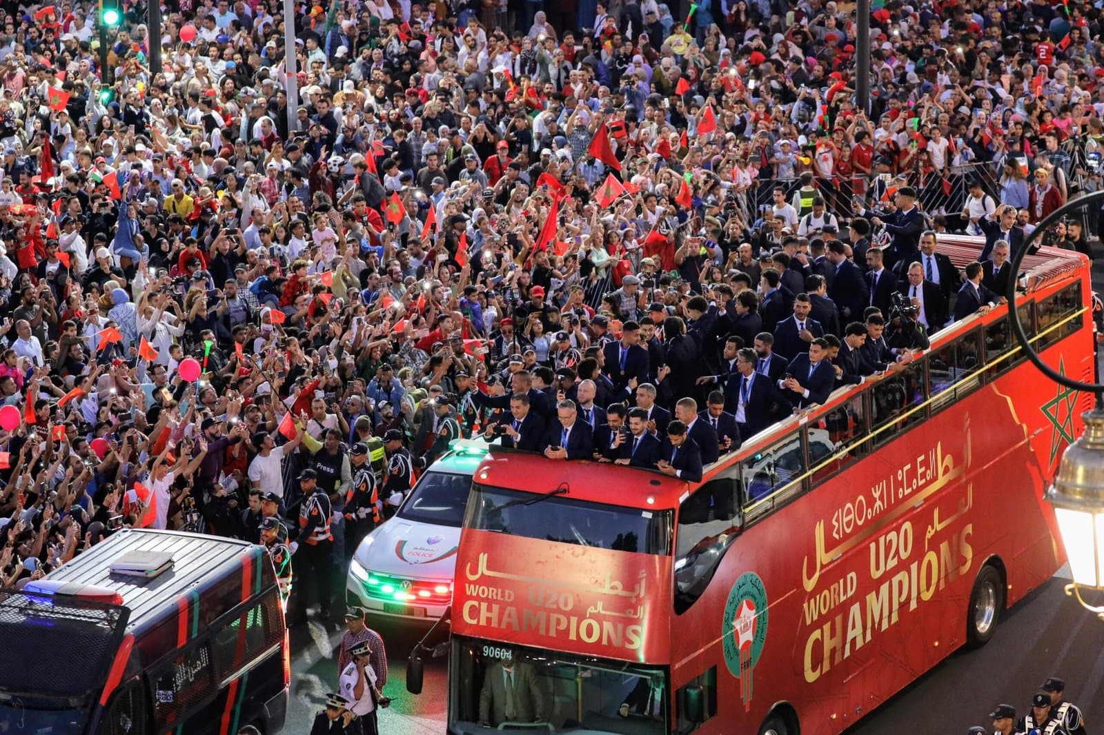 Rabat en liesse pour les champions du monde