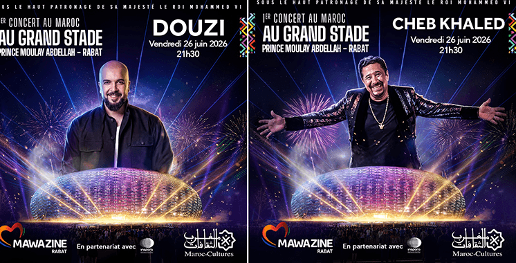 Mawazine: Cheb Khaled et Douzi font vibrer le Grand Stade